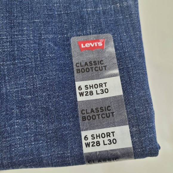 Levi's Classic Bootcut Womens Jeans Size 6 Short W28 L30 Stellar Stretch Denim - Picture 13 of 16